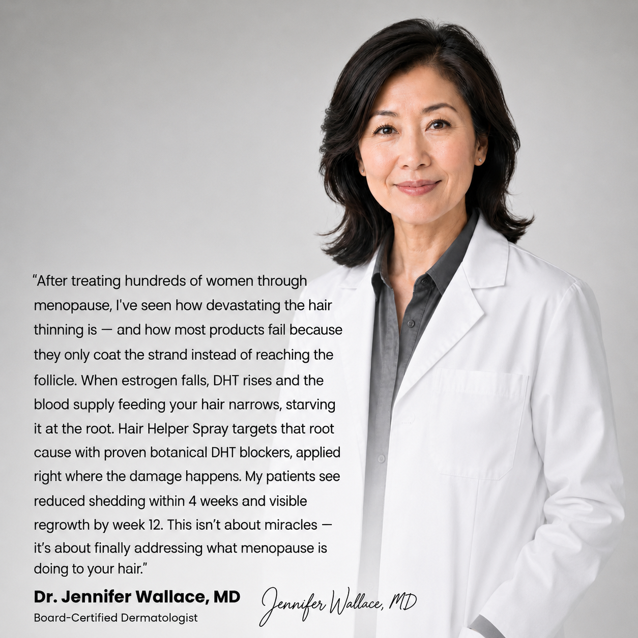 Revotín Repair Spray — Eliminates Menopause Thinning